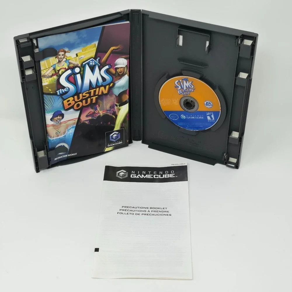 Nintendo GameCube The Sims Bustin' Out‎ Complete CIB Tested Manual 2003 - Picture 4 of 8